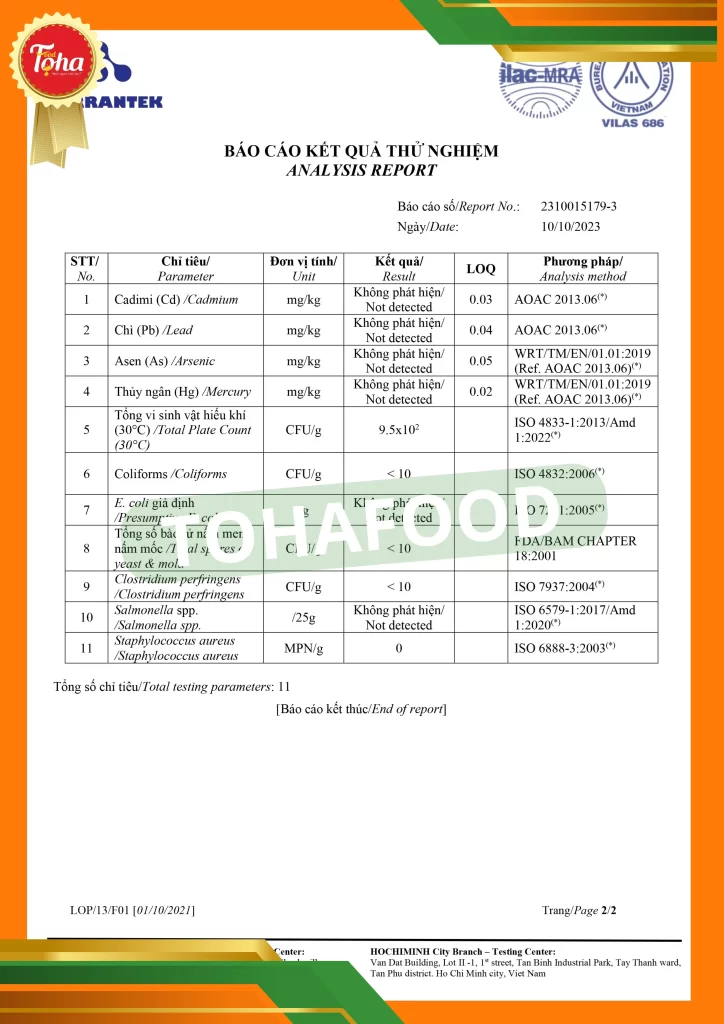 tohafood-bao-cao-ket-qua-thu-nghiem-khong-cay-2