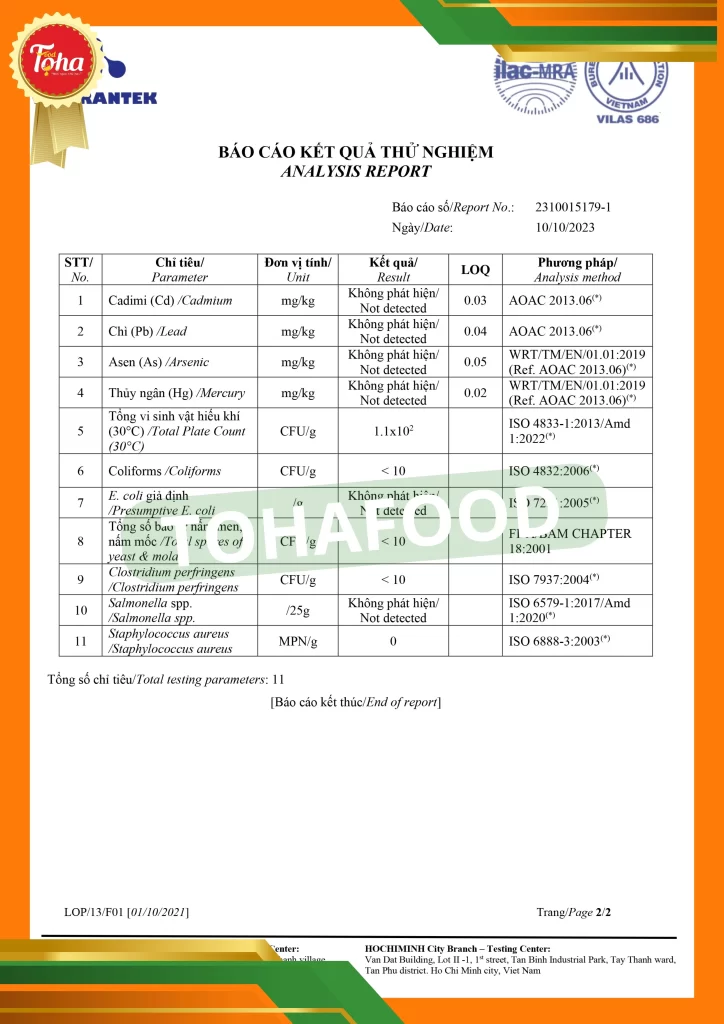 tohafood-bao-cao-ket-qua-thu-nghiem-xiem-xanh-2